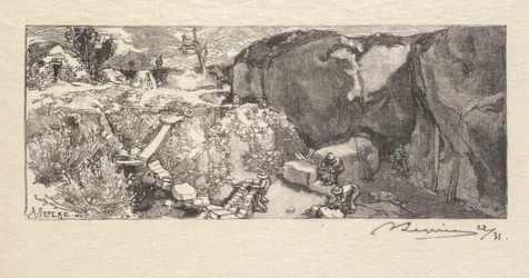 Bosque de Fontainebleau: Cantera de arenisca, 1890
