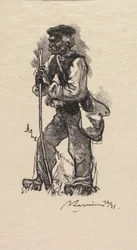 Bosque de Fontainebleau: El cazador de serpientes, 1890
