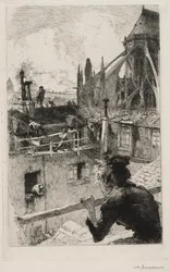 Sobre los Tejados cerca de Notre Dame, 1893