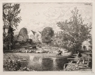 El Viejo Puente Peatonal, 1915