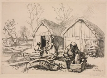 La casa de los leñadores en Vendée, 1915
