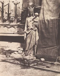Escultura de la Virgen y el Niño, Notre Dame, París, 1853-1854