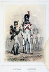 Granadero y alumno del 3er Regimiento, 1859