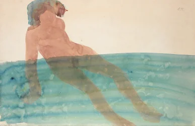 Mujer bañándose