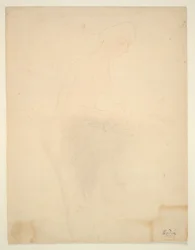 Desnudo de pie, perfil derecho