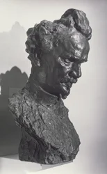 Busto retrato de Henri Rochefort, periodista y fundador del periódico 