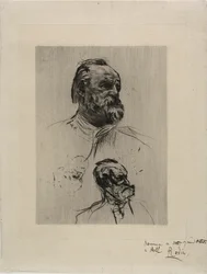 Retrato de Victor Hugo, vista de tres cuartos
