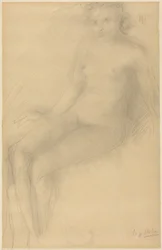 Desnudo femenino sentado