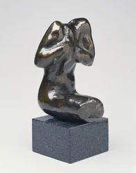Pequeño torso femenino sentado, molde moderno