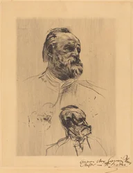 Victor Hugo, vista de tres cuartos