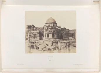Ábside de la Iglesia del Santo Sepulcro en Jerusalén Jerusalén. San Sepulcro. Abside (título sobre el objeto)