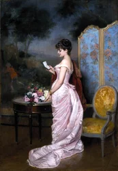 "La carta de amor" de Auguste Toulmouche