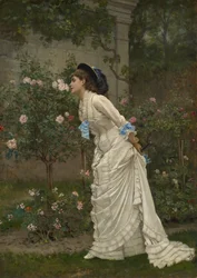 Mujer y rosas, 1879