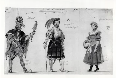 Diseños de vestuario para 