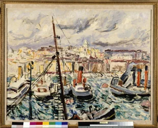 Remolcadores en el puerto de Marsella (pintura)