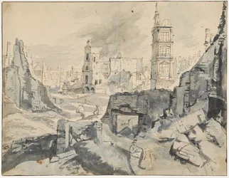 Bruselas después del bombardeo de 1695