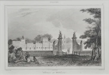 Vista del Palacio de Wilanów, 1840