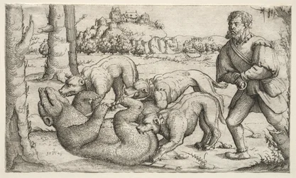 Una caza de osos, 1569
