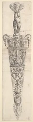 Diseño para una daga y funda, 1543