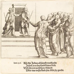 Ecce Homo, y los judíos niegan a Cristo, 1548