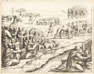 Jacob luchando con el ángel