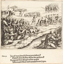 Jacob luchando con el ángel, 1548