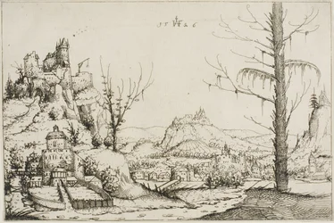 Paisaje con una Fortaleza en una Colina