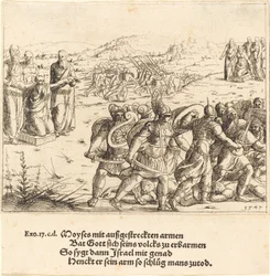 Moisés con los Brazos Extendidos, 1547