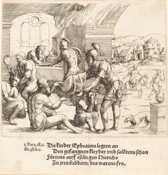 Los Hombres de Efraín Cuidan de sus Cautivos y los Devuelven a Jericó, 1549