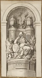 Estudio para un Monumento Funerario, 1750
