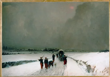 Los rezagados (óleo sobre lienzo)