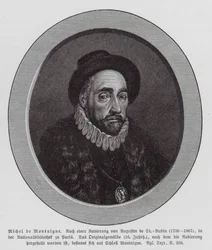 Michel de Montaigne, filósofo francés (grabado)