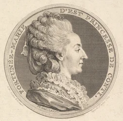 Impresión de una Medalla de Retrato de Fortunée-Marie d