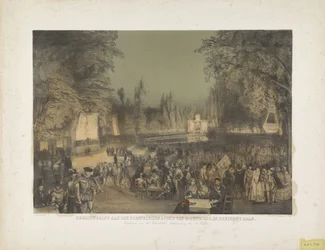 Recuerdo de la velada festiva del 19 de junio de 1856. En Nieuwe Baan (título sobre objeto)