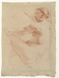 Desnudo femenino sentado