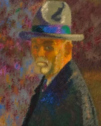 Autorretrato de Augusto Giacometti 1934