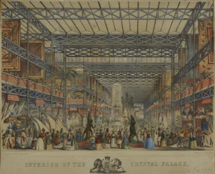Interior del Palacio de Cristal, 1851