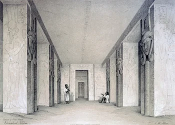 Interior del Templo del Norte, Ebsamboul, Nubia, Egipto, siglo XIX