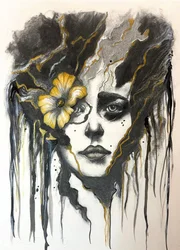 Retrato «Flor dorada»