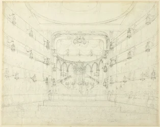 Estudio para un oratorio - Teatro Covent Garden, de Microcosm of London