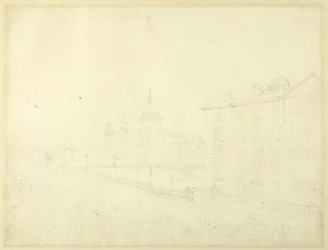 Estudio para el incendio de Londres, de Microcosm of London