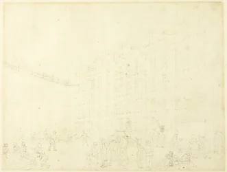 Estudio para la prisión de Fleet, de Microcosm of London