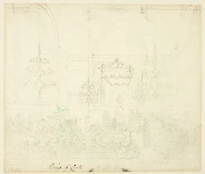 Estudio para la Cámara de los Lores, de Microcosm of London