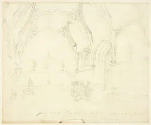 Estudio para el palacio de Lambeth, de Microcosm of London