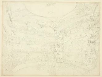 Estudio para el Circo Real, de Microcosm of London