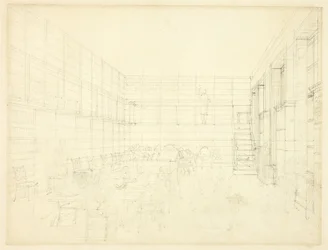 Estudio para la Royal Institution, Albemarle Street, de Microcosm of London