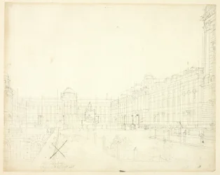 Estudio para Somerset House, Strand, de Microcosm of London