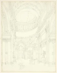 Estudio para la catedral de San Pablo, de Microcosm of London