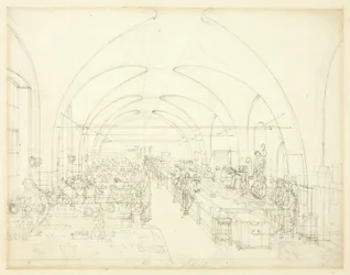 Estudio para la Oficina de Sellos, de Microcosm of London