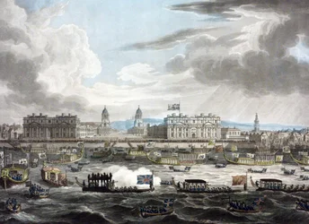 Cortejo fúnebre del difunto vizconde Horatio Nelson (1758-1805)